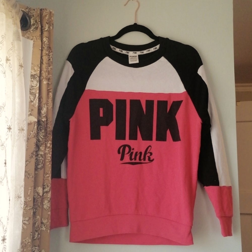 VS Pink Colorblock Sweatshirt XS